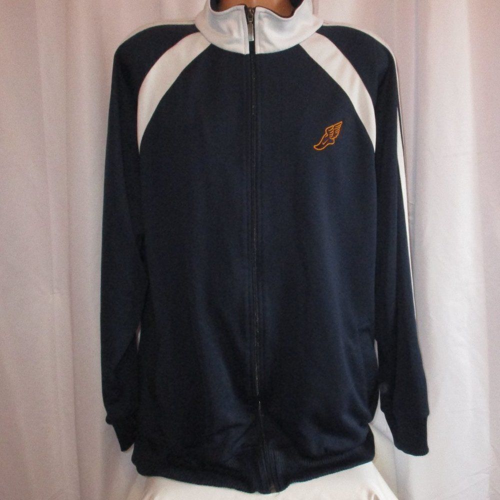 VTG Nike Air Pegasus Flying Foot Wing Zip Track Jacket XL Blue